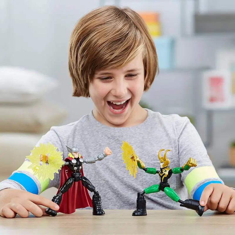 Marvel Thor vs Loki Bend and Flex set 2 figures 15cm product photo