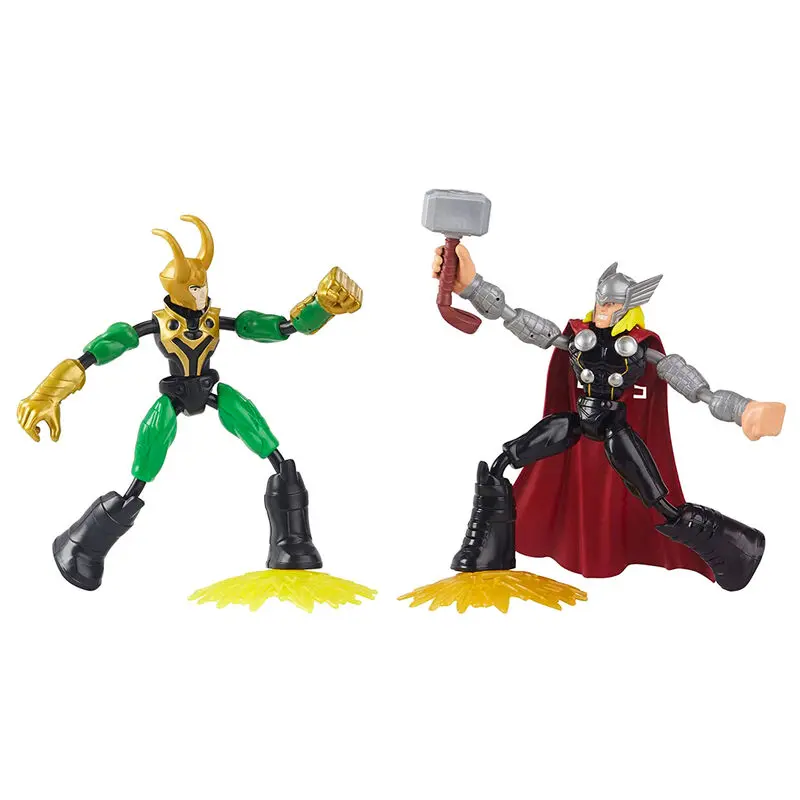 Marvel Thor vs Loki Bend and Flex set 2 figures 15cm product photo