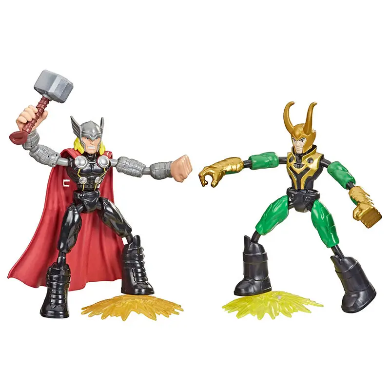Marvel Thor vs Loki Bend and Flex set 2 figures 15cm product photo