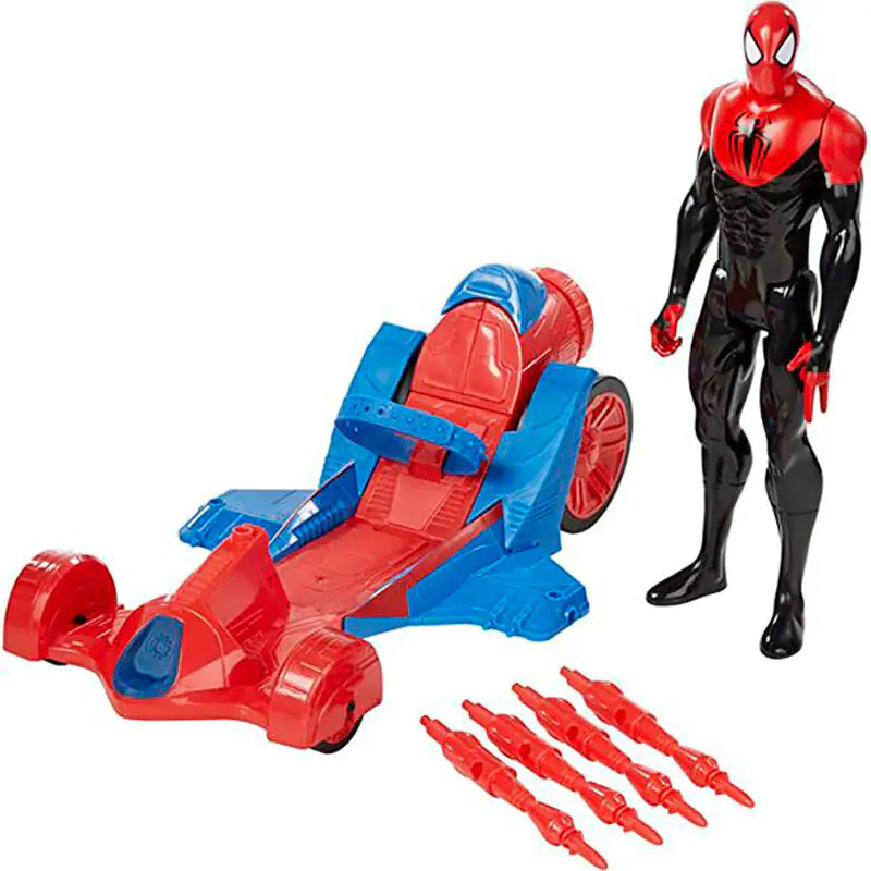 Marvel Titan Hero Series Spiderman figure + vehicle termékfotó