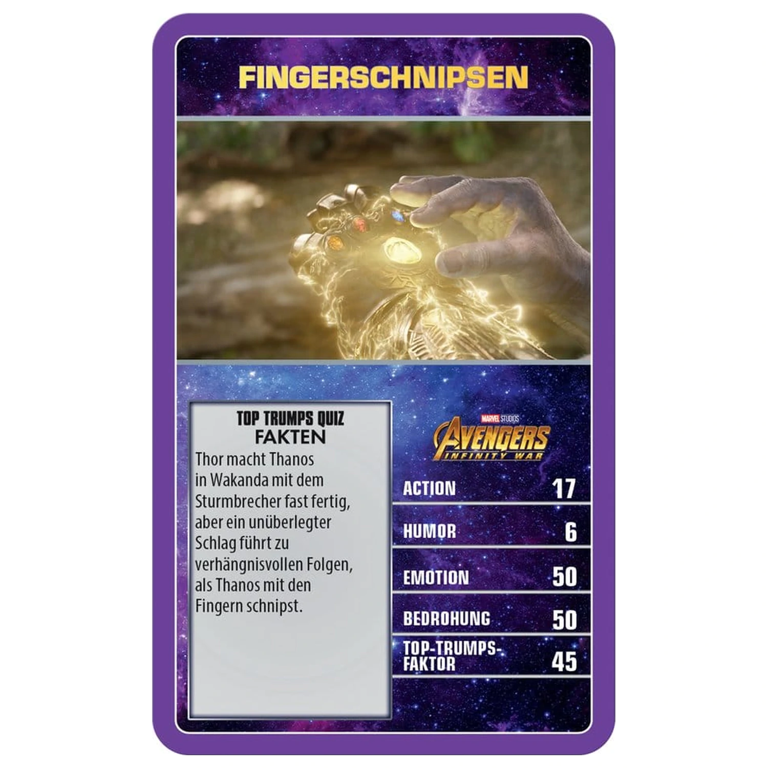 Marvel Card Game Top Trumps Collectables *German Version* product photo