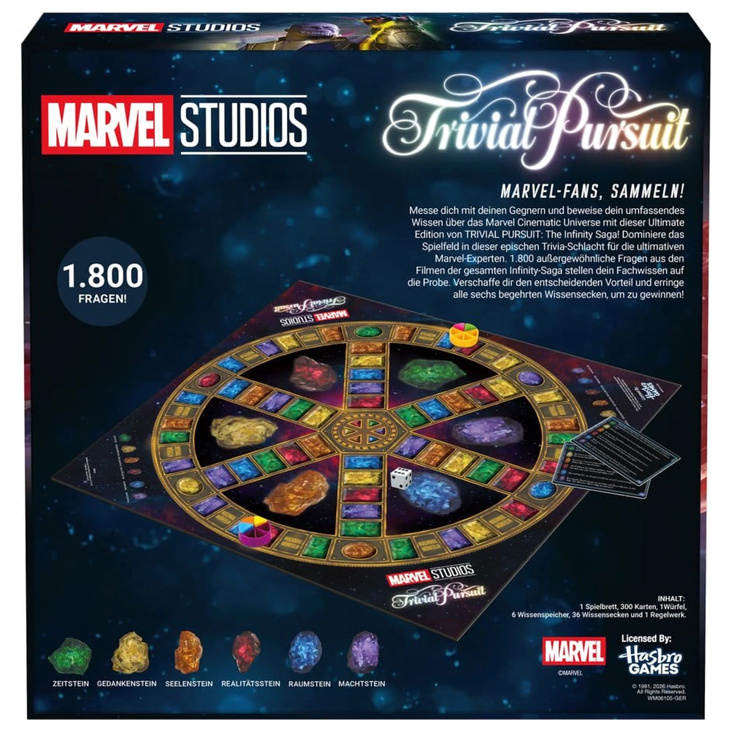 Marvel Board Game Trivial Pursuit Universe XL *German Version* product photo