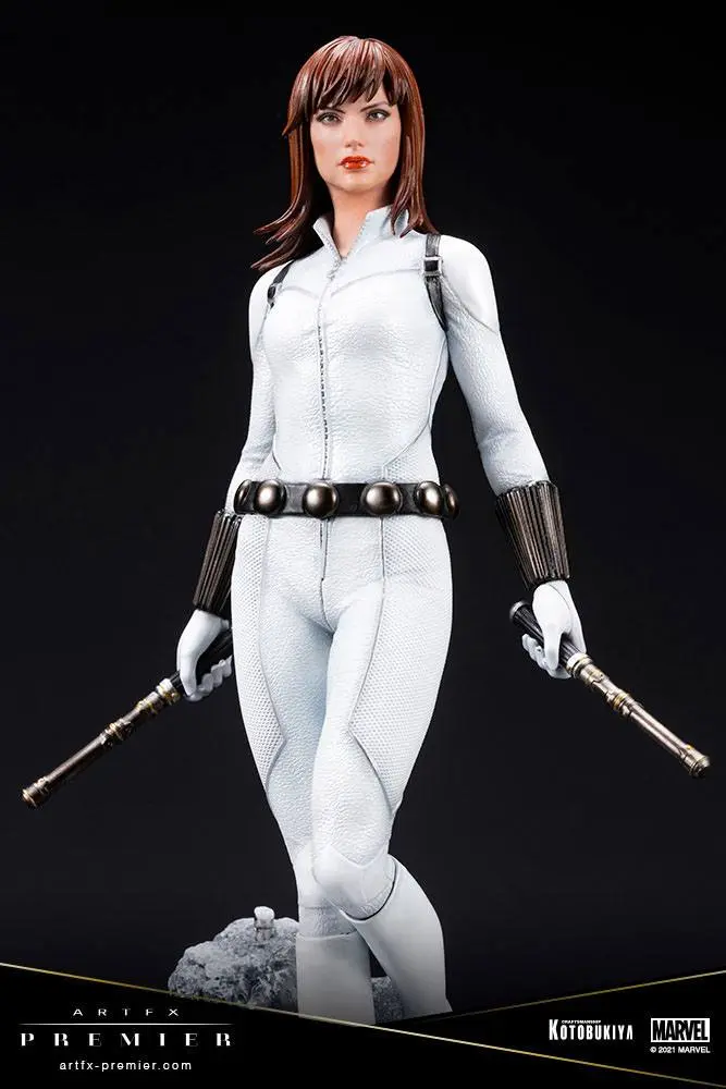 Marvel Universe ARTFX Premier PVC Statue 1/10 Black Widow White Costume Limited Edition 21 cm product photo