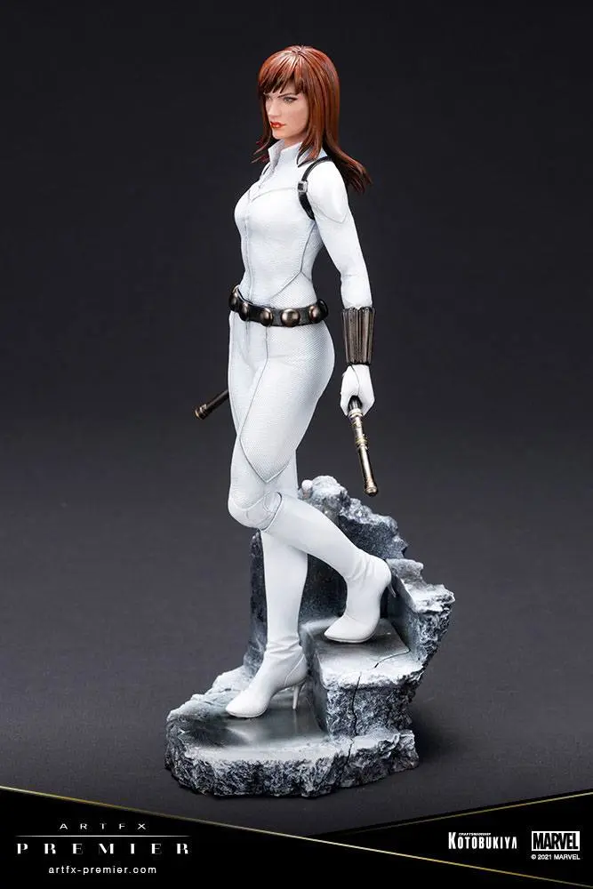 Marvel Universe ARTFX Premier PVC Statue 1/10 Black Widow White Costume Limited Edition 21 cm product photo