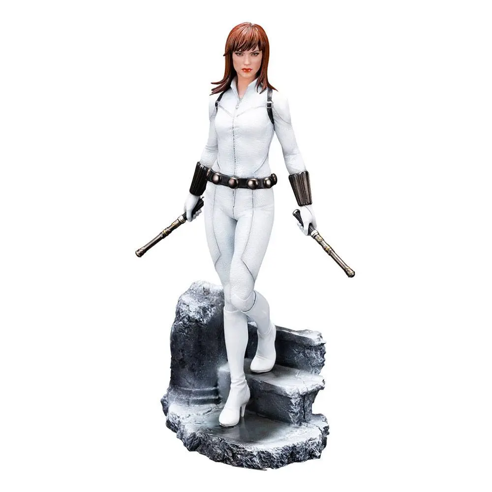 Marvel Universe ARTFX Premier PVC Statue 1/10 Black Widow White Costume Limited Edition 21 cm product photo