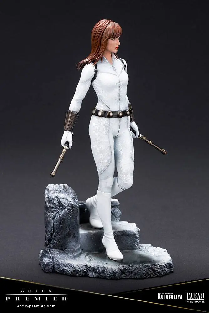 Marvel Universe ARTFX Premier PVC Statue 1/10 Black Widow White Costume Limited Edition 21 cm product photo