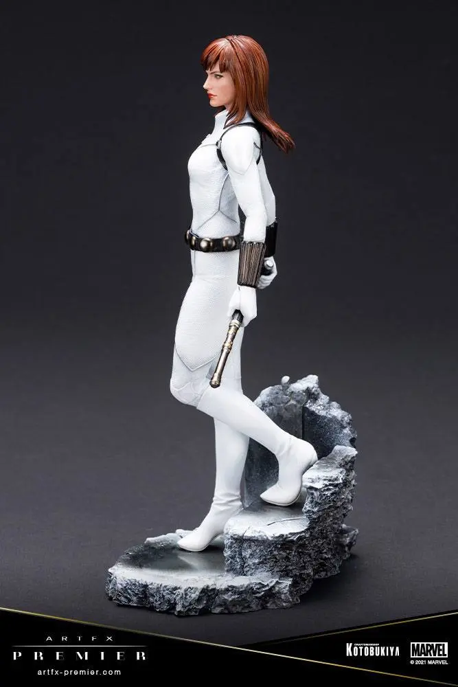 Marvel Universe ARTFX Premier PVC Statue 1/10 Black Widow White Costume Limited Edition 21 cm product photo