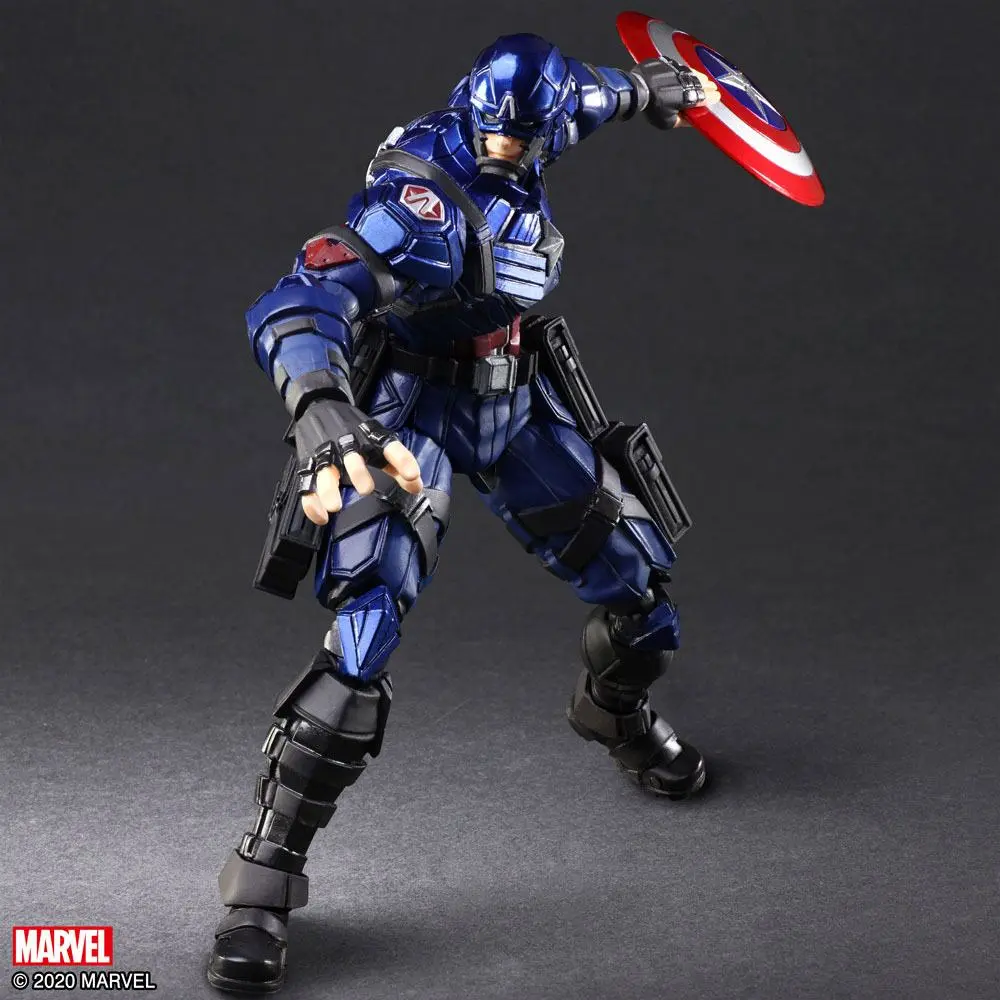 Marvel Universe  Bring Arts Action Figure Captain America by Tetsuya Nomura 16 cm product photo