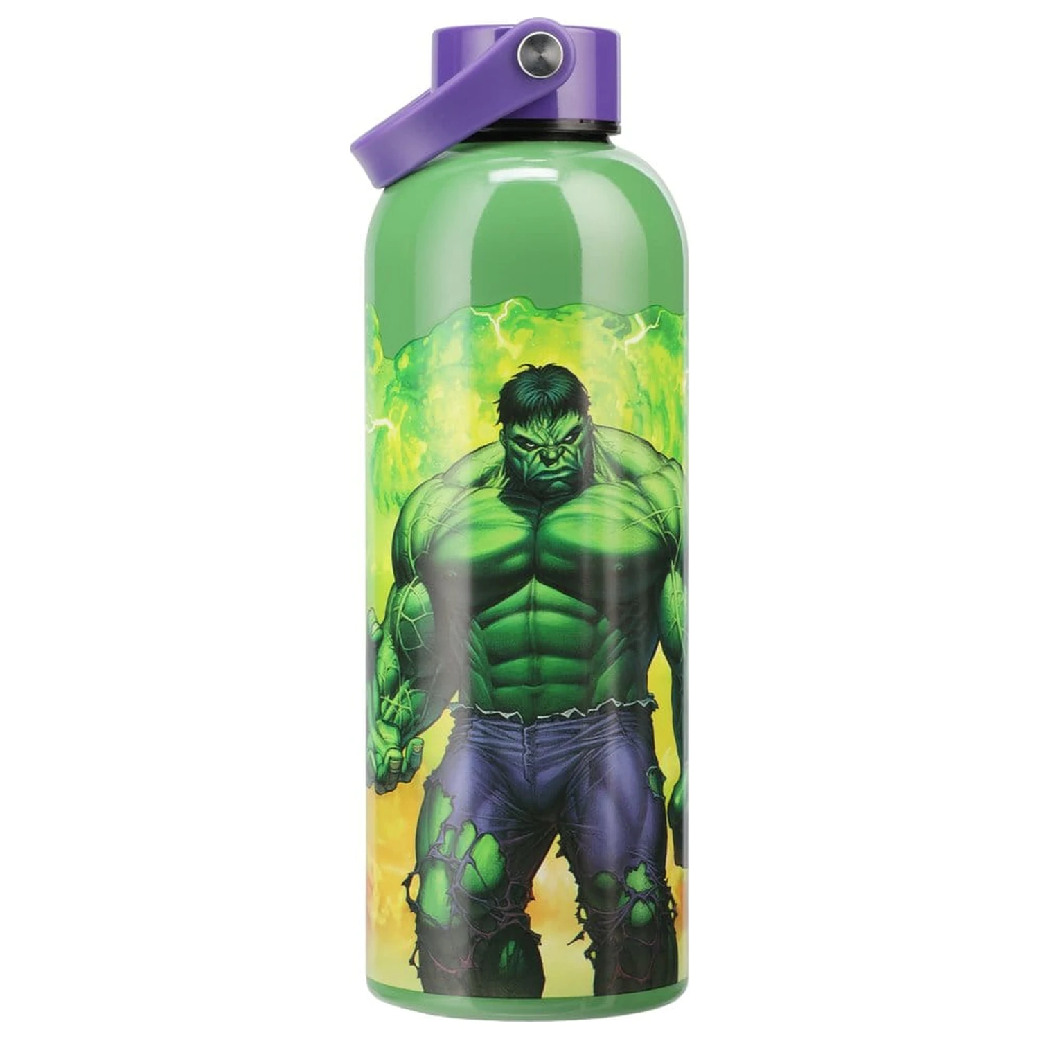 Marvel Universe Metal Water Bottle Hulk with Carry Loop product photo
