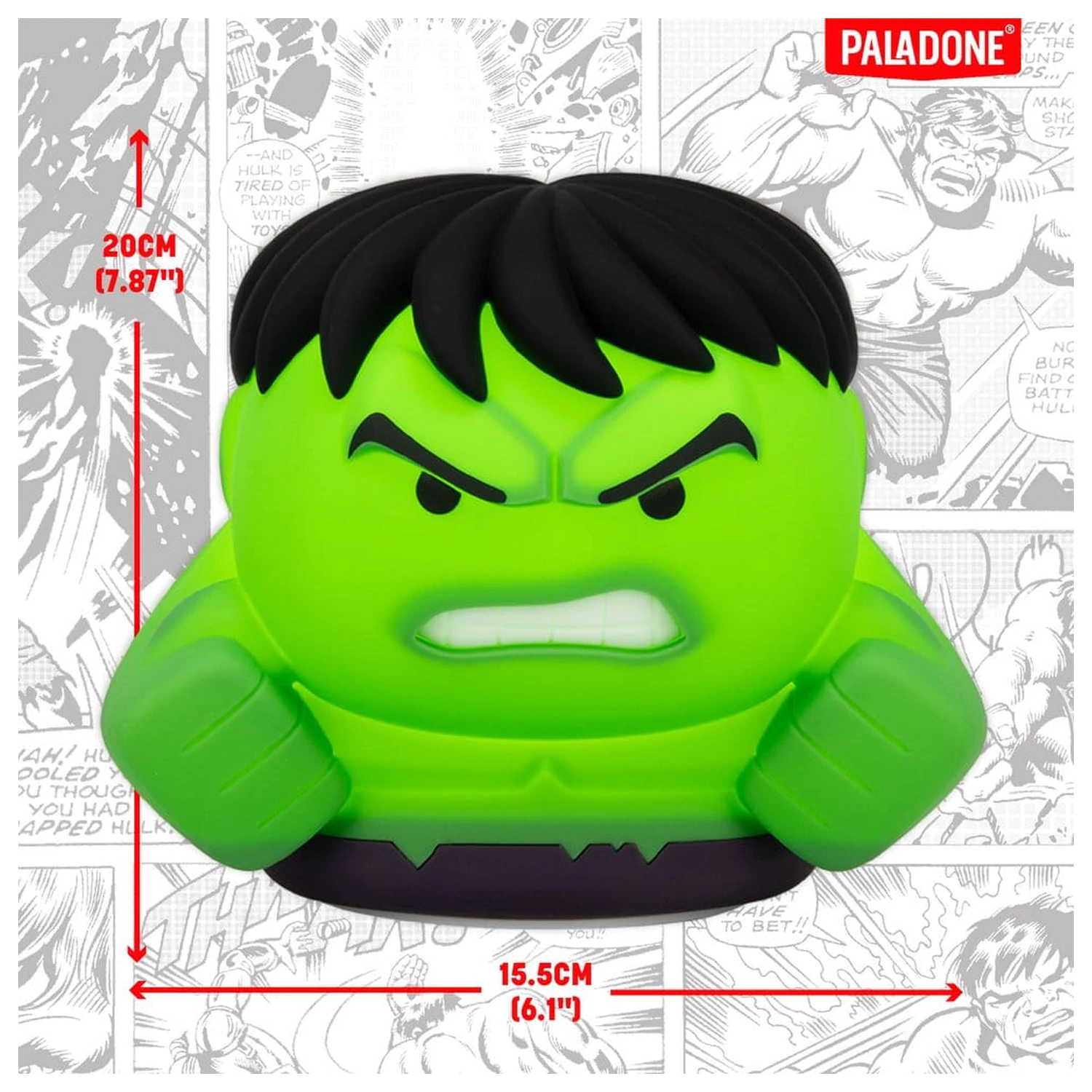 Marvel Universe SquishyGlo Silicon Light Hulk 15 cm product photo