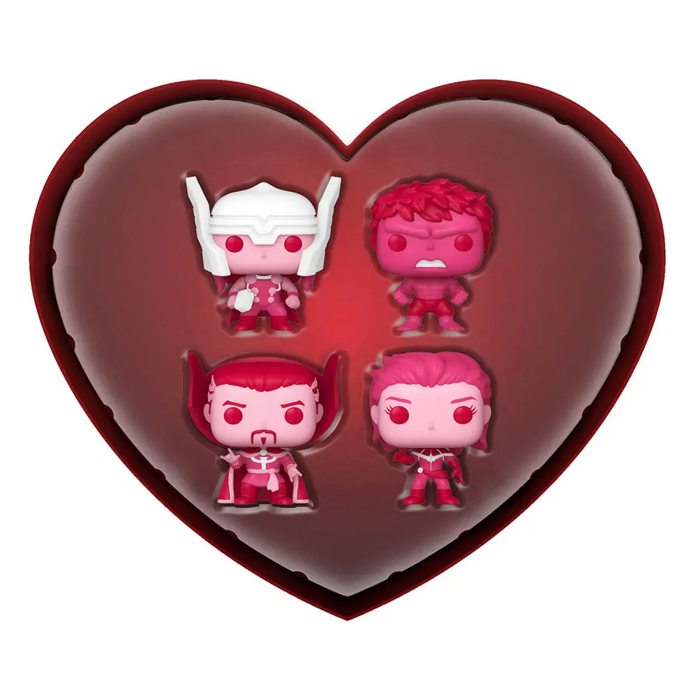 Marvel Valentines Pocket POP! Vinyl Figure 4-Pack 4 cm termékfotó