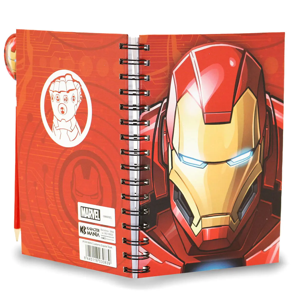 Marvel Iron Man Stark set notebook + pencil product photo