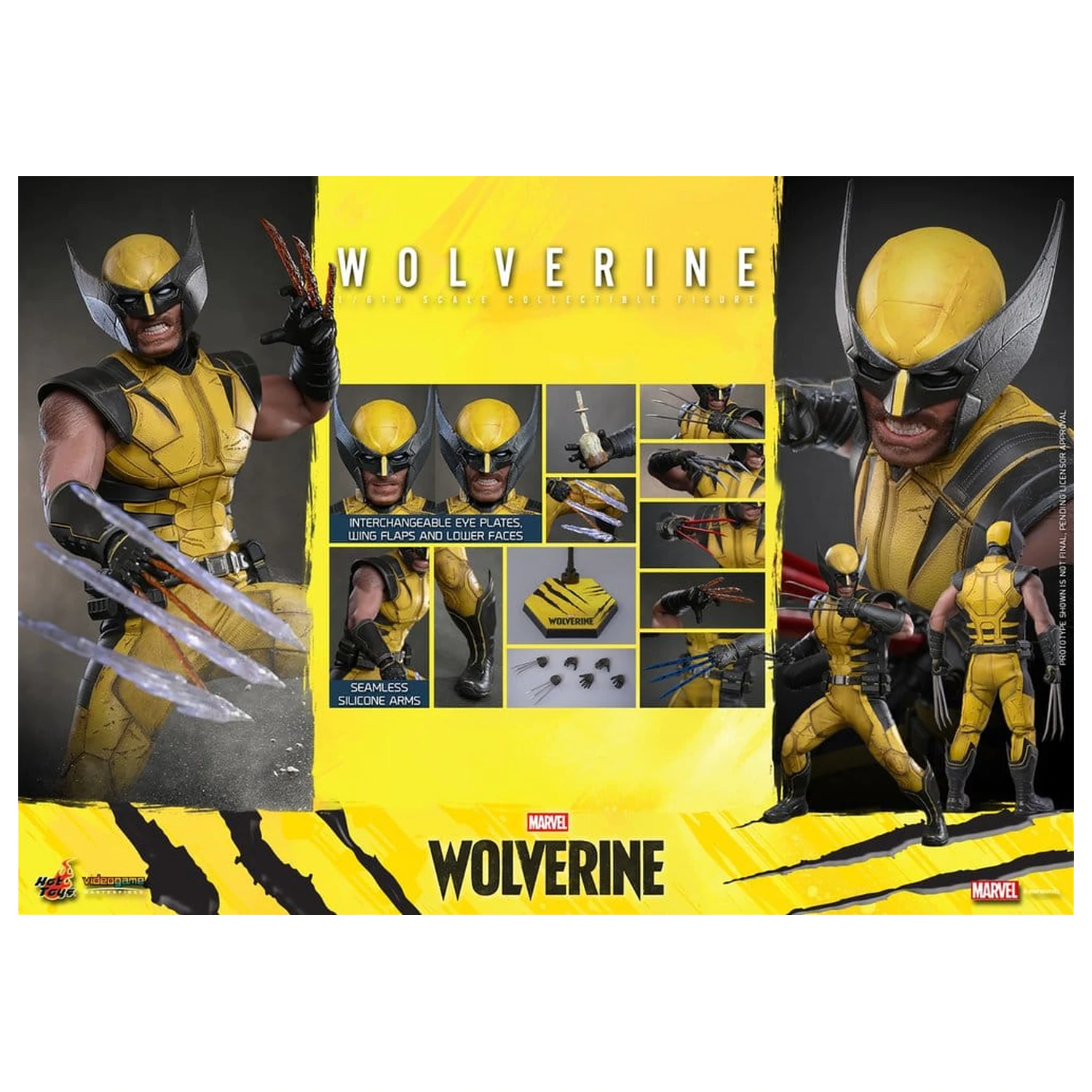 Marvel Video Game Masterpiece Action Figure 1/6 Wolverine 29 cm product photo