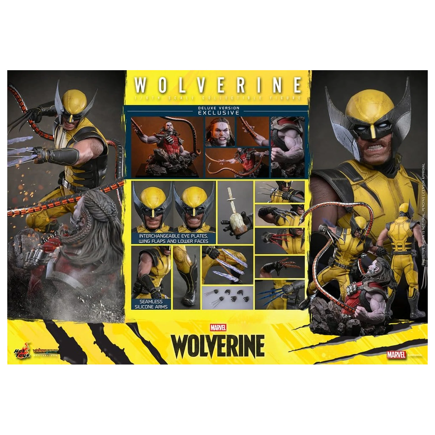 Marvel Video Game Masterpiece Action Figure 1/6 Wolverine (Deluxe Version) 29 cm product photo
