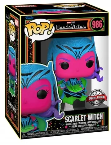 WandaVision POP! Vinyl Figure Scarlet Witch(Blacklight) 9 cm termékfotó