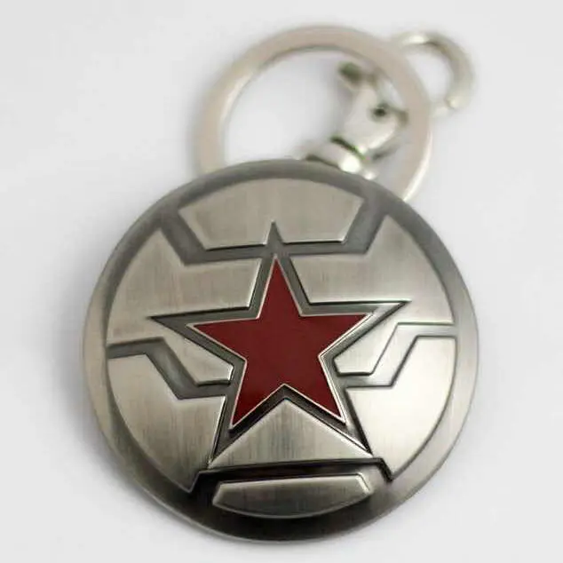 Marvel Winter Soldier metal keychain product photo