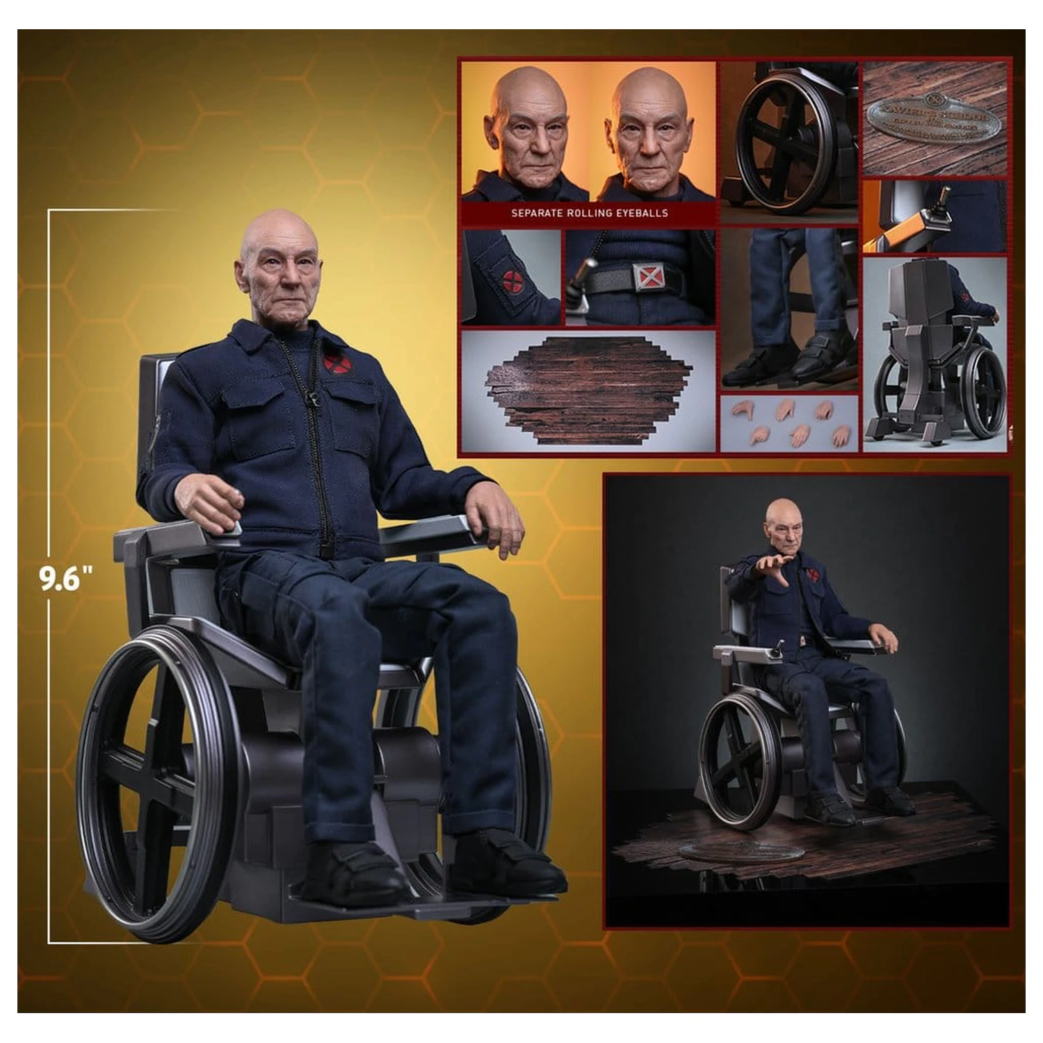 Marvel X-Men Action Figure 1/6 Professor X 25 cm product photo