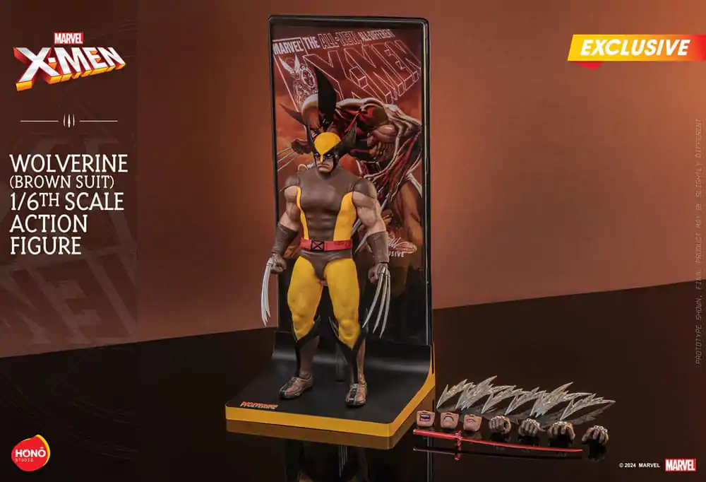 Marvel X-Men Action Figure 1/6 Wolverine (Brown Suit) Exclusive 28 cm product photo