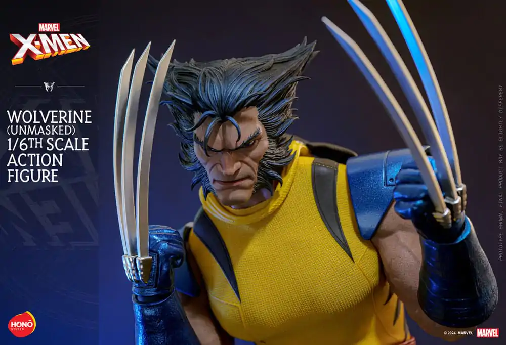 Marvel X-Men Action Figure 1/6 Wolverine (Unmasked) 28 cm product photo