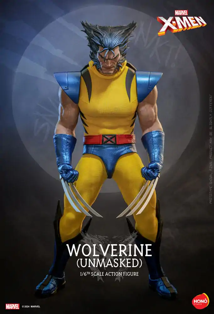 Marvel X-Men Action Figure 1/6 Wolverine (Unmasked) 28 cm product photo