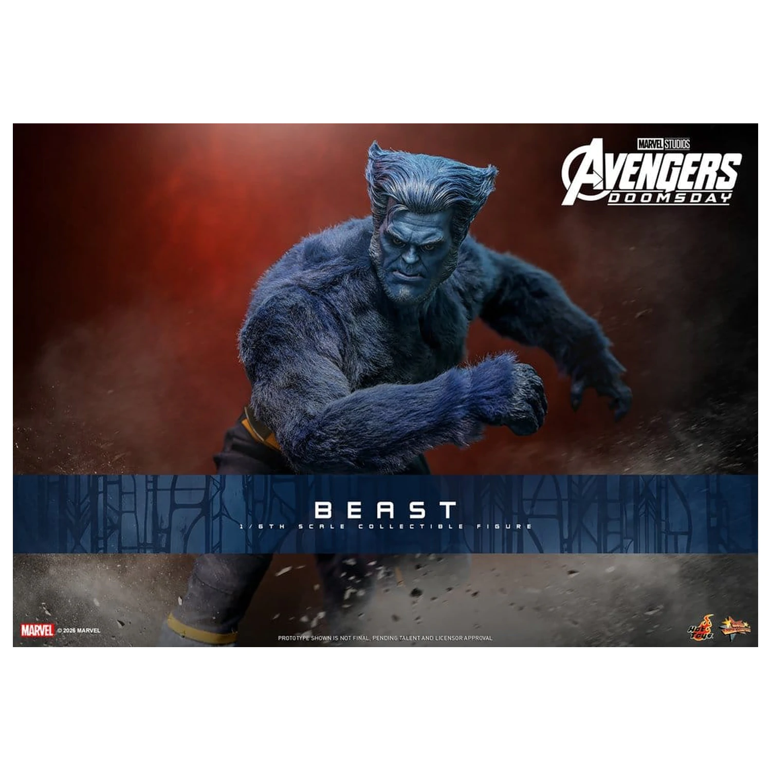 Marvel X-Men Movie Masterpiece Action Figure 1/6 Beast (Collector Edition) 33 cm product photo