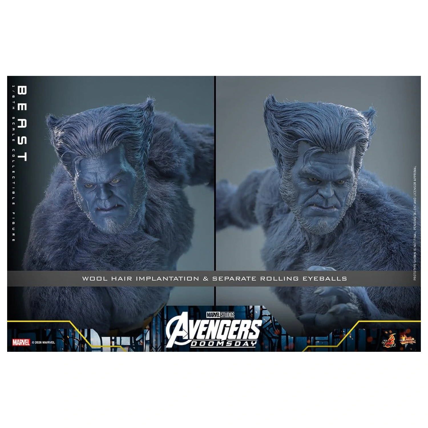 Marvel X-Men Movie Masterpiece Action Figure 1/6 Beast (Collector Edition) 33 cm product photo