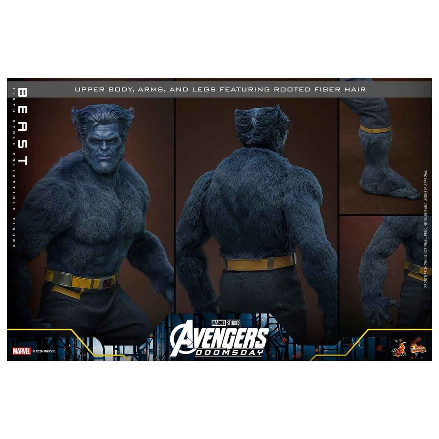 Marvel X-Men Movie Masterpiece Action Figure 1/6 Beast (Collector Edition) 33 cm product photo