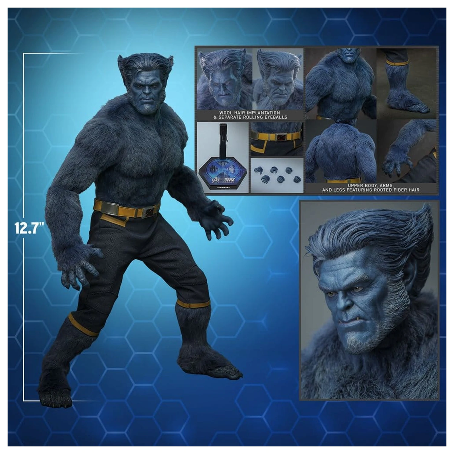 Marvel X-Men Movie Masterpiece Action Figure 1/6 Beast (Collector Edition) 33 cm product photo
