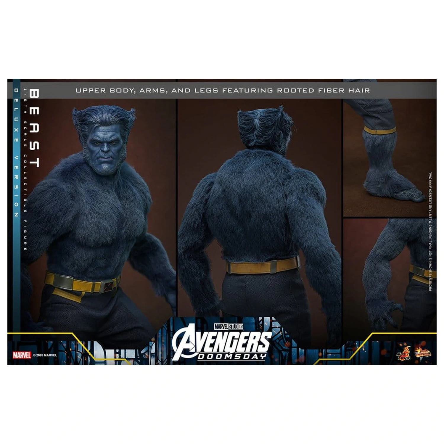 Marvel X-Men Movie Masterpiece Action Figure 1/6 Beast (Deluxe Version) 33 cm product photo
