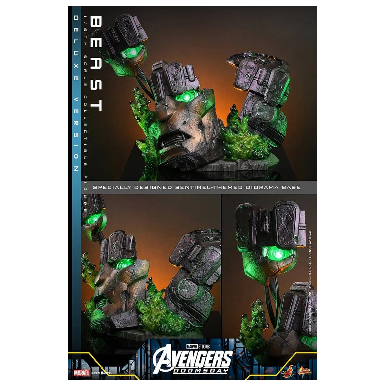 Marvel X-Men Movie Masterpiece Action Figure 1/6 Beast (Deluxe Version) 33 cm product photo