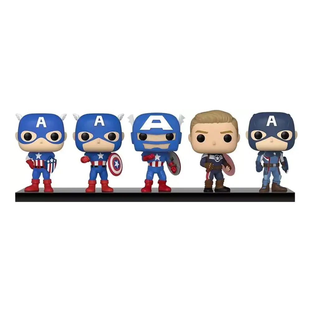 Marvel: Year of the Shield Funko POP! Vinyl Figure 5-Pack Captain America: Through the Ages 9 cm product photo