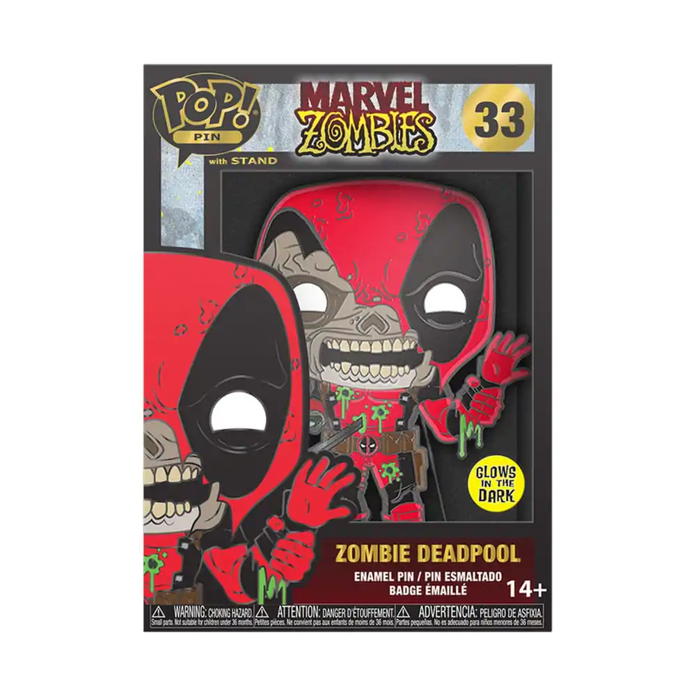Marvel Zombie Loungefly POP! Enamel Pin Deadpool (Glow-in-the-Dark) 10 cm termékfotó