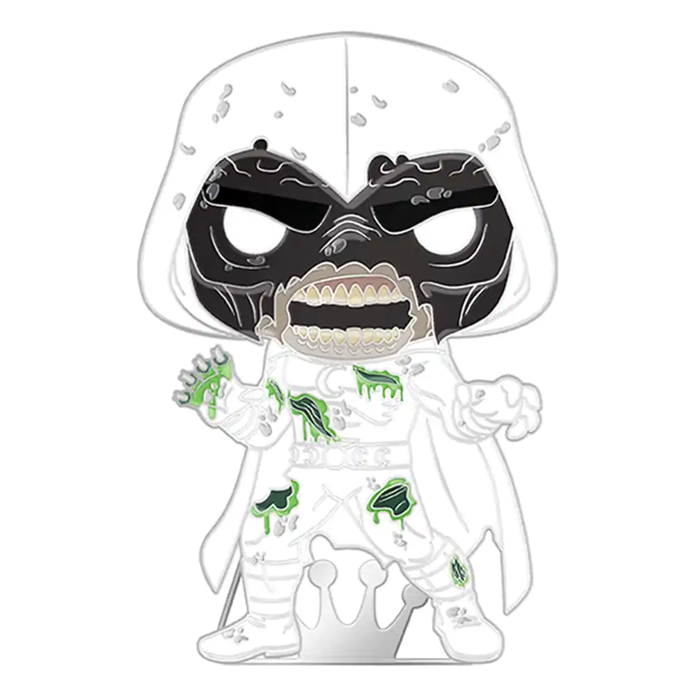 Marvel Zombie Loungefly POP! Enamel Pin Moon Knight (Glow-in-the-Dark) 10 cm termékfotó