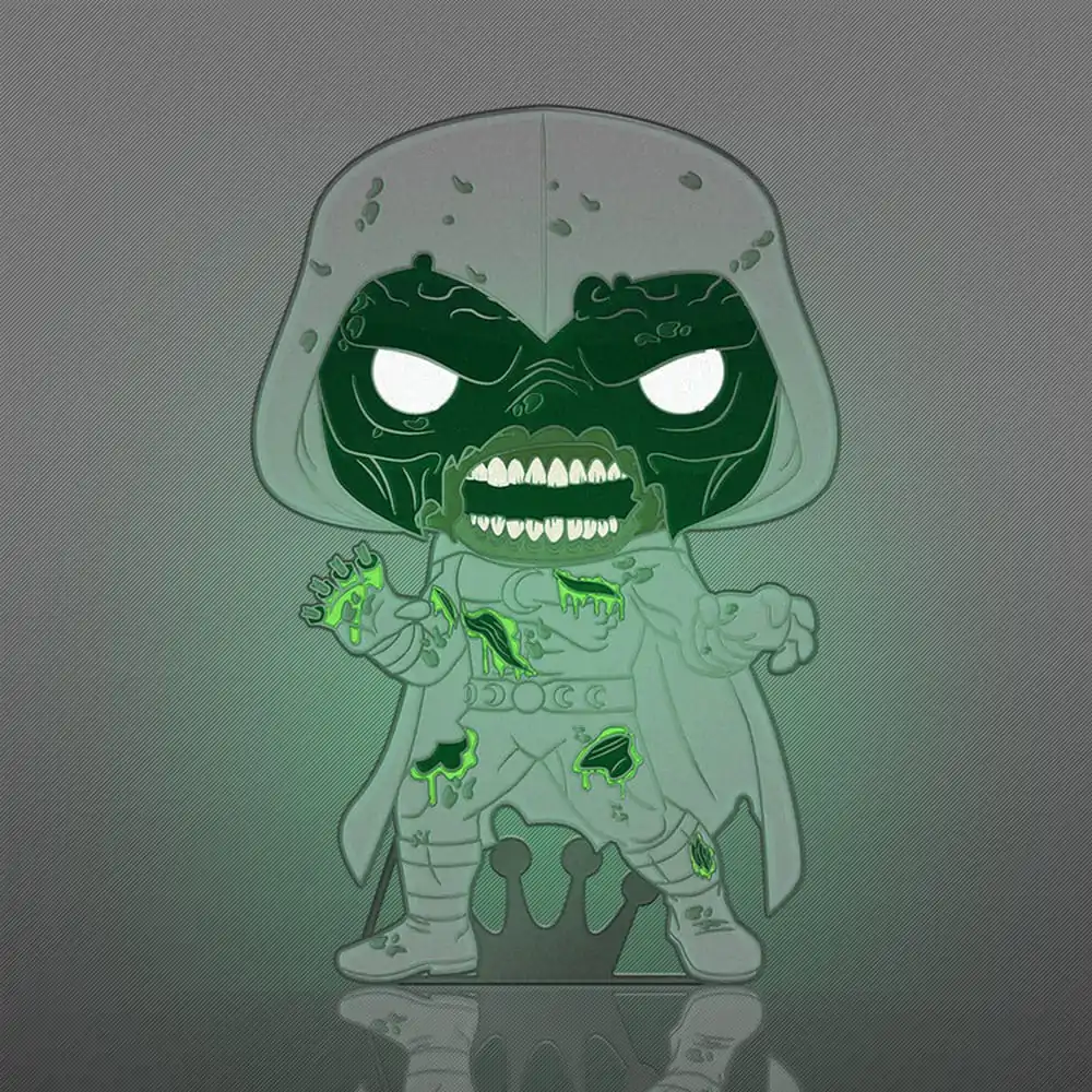 Marvel Zombie Loungefly POP! Enamel Pin Moon Knight (Glow-in-the-Dark) 10 cm termékfotó