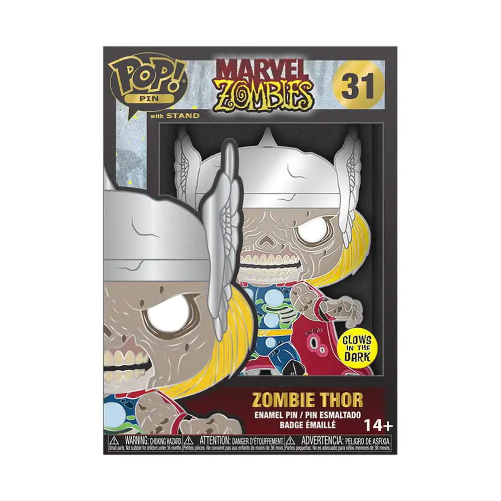 Marvel Zombie Loungefly POP! Enamel Pin Thor (Glow-in-the-Dark) 10 cm termékfotó