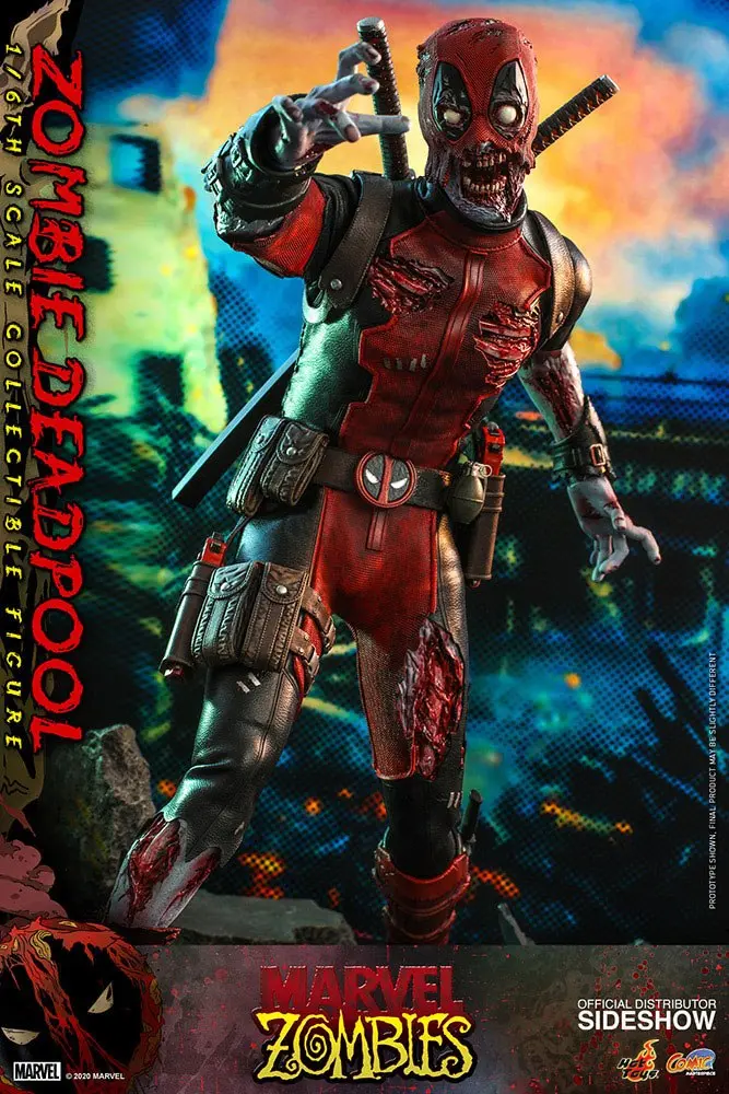 Marvel Zombies Comic Masterpiece Action Figure 1/6 Zombie Deadpool 31 cm termékfotó