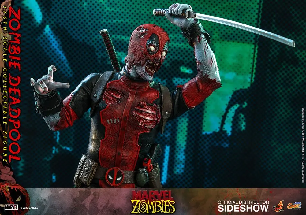 Marvel Zombies Comic Masterpiece Action Figure 1/6 Zombie Deadpool 31 cm termékfotó