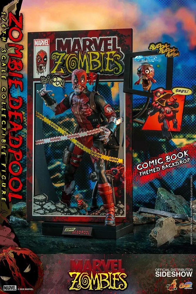 Marvel Zombies Comic Masterpiece Action Figure 1/6 Zombie Deadpool 31 cm termékfotó