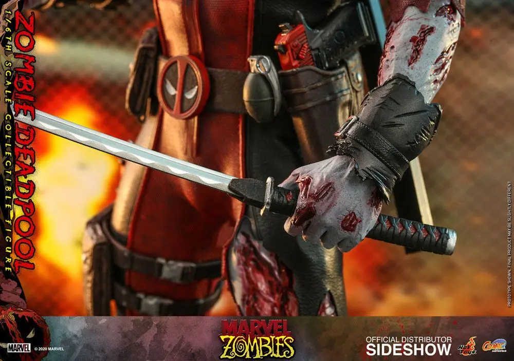 Marvel Zombies Comic Masterpiece Action Figure 1/6 Zombie Deadpool 31 cm termékfotó