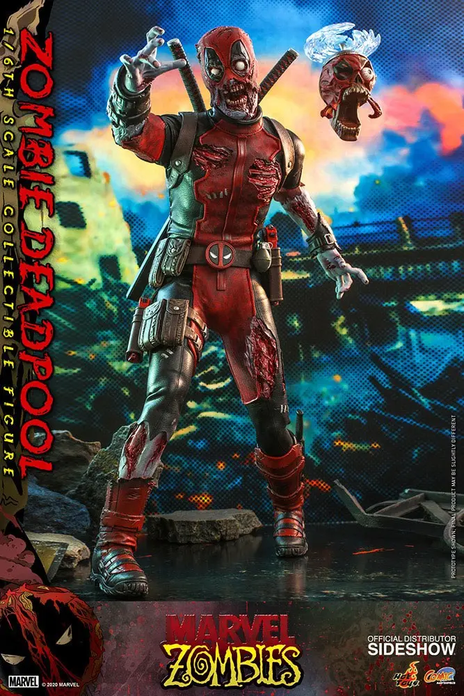 Marvel Zombies Comic Masterpiece Action Figure 1/6 Zombie Deadpool 31 cm termékfotó