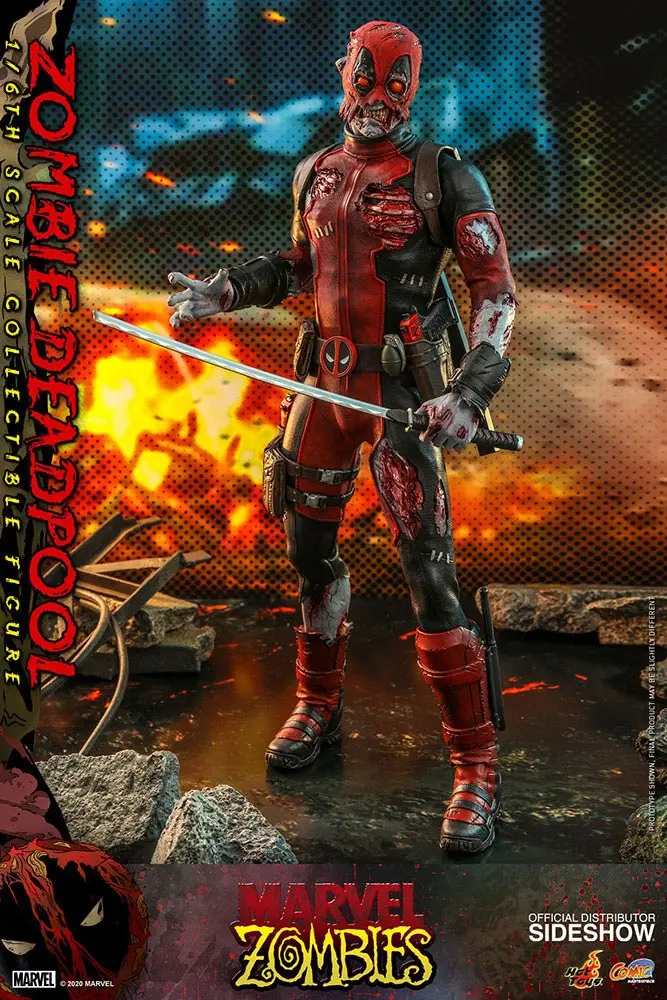 Marvel Zombies Comic Masterpiece Action Figure 1/6 Zombie Deadpool 31 cm termékfotó