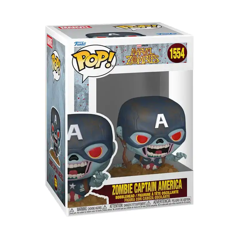 Marvel Zombies Funko POP! Marvel Vinyl Figure Captain America 9 cm product photo