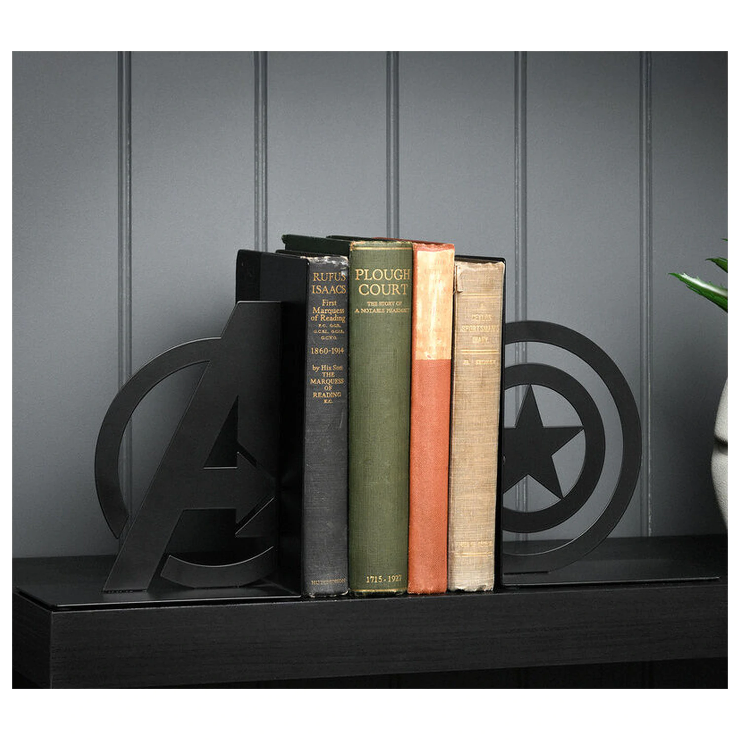 Marven Avengers Captain America metal bookends product photo
