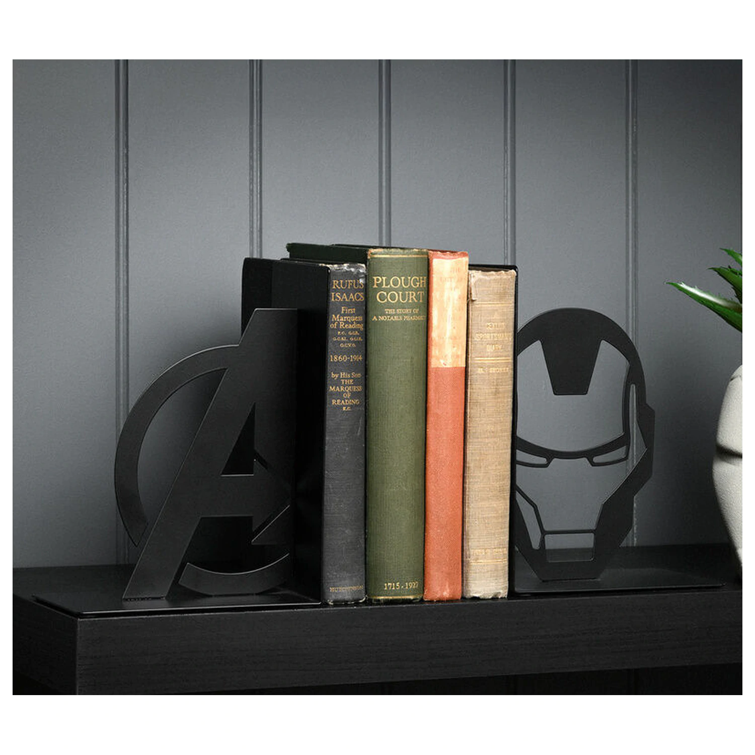 Marven Avengers Iron Man metal bookends product photo
