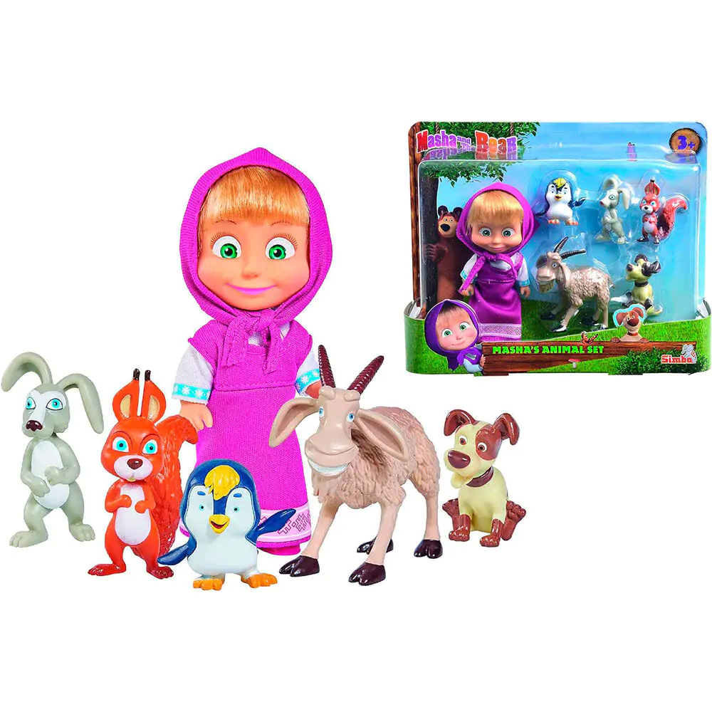 Masha and Bear blister 6 figures termékfotó