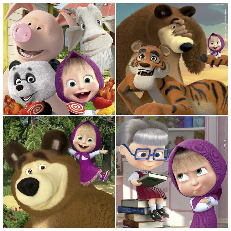 Masha and the Bear puzzle 12-16-20-25pcs product photo