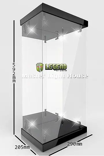 Master Light House Acrylic Display Case with Lighting for 1/4 Action Figures (black) termékfotó