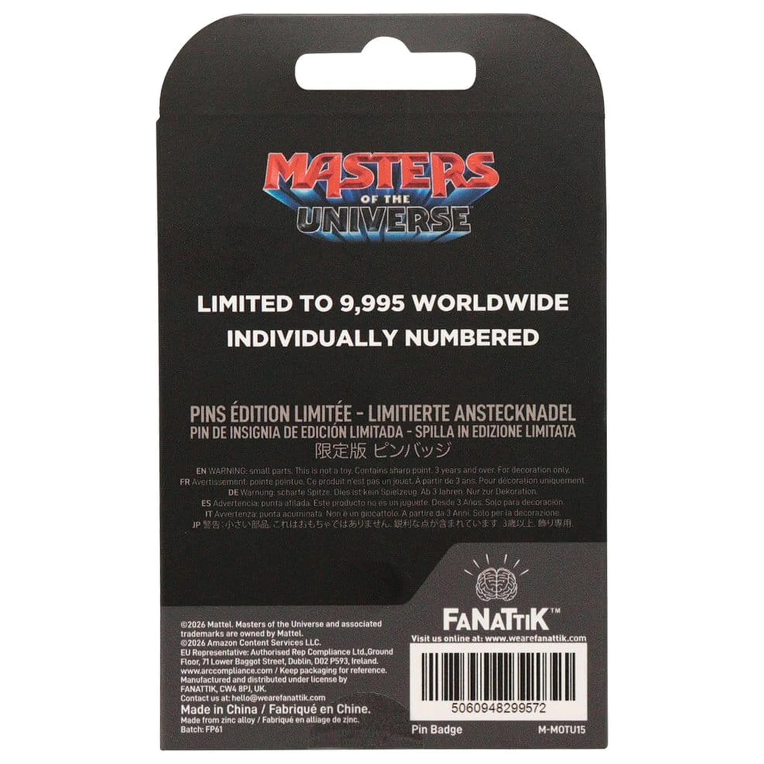 Masters of the Universe 2026 Pin Badge He-Man Limited Edition product photo