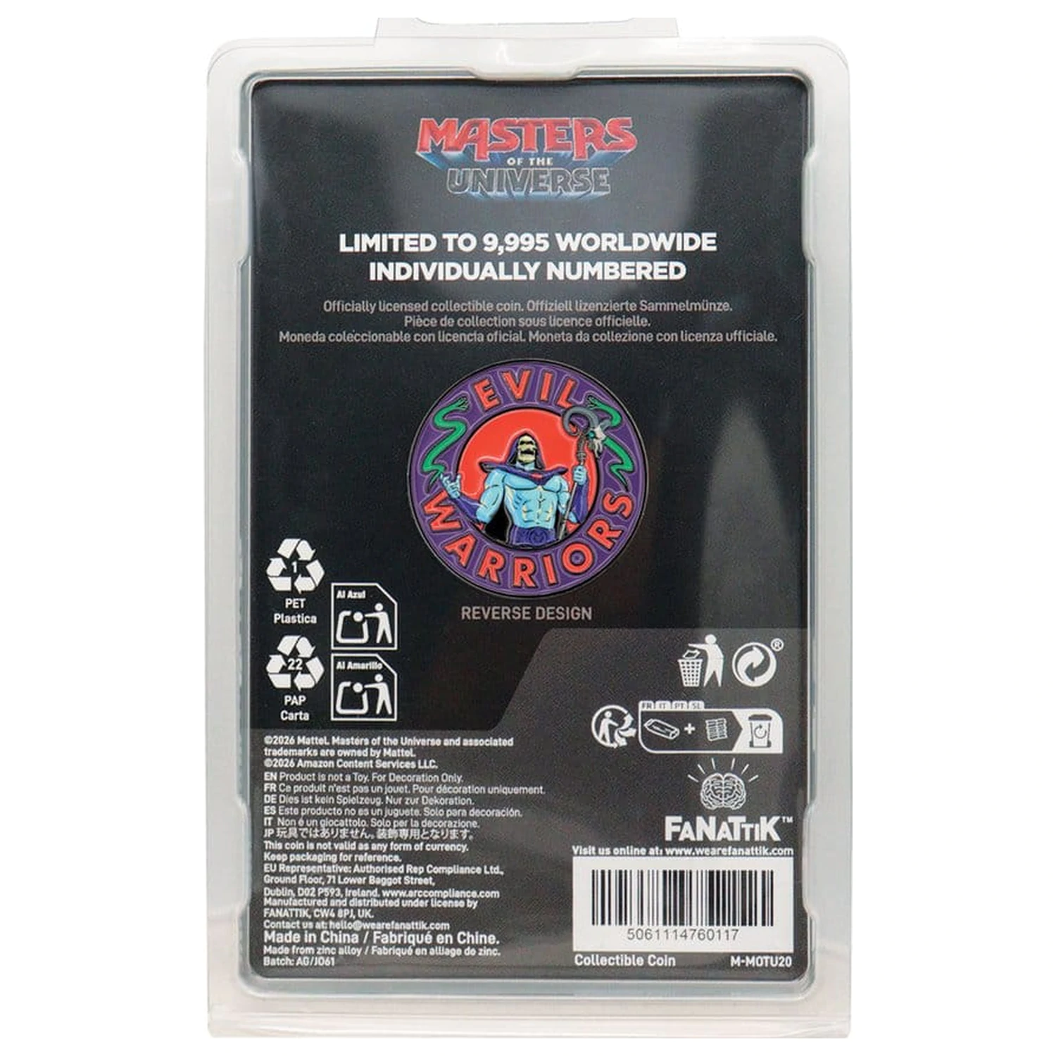Masters of the Universe 2026 Collectable Coin He-Man & Skeletor Limited Edition product photo