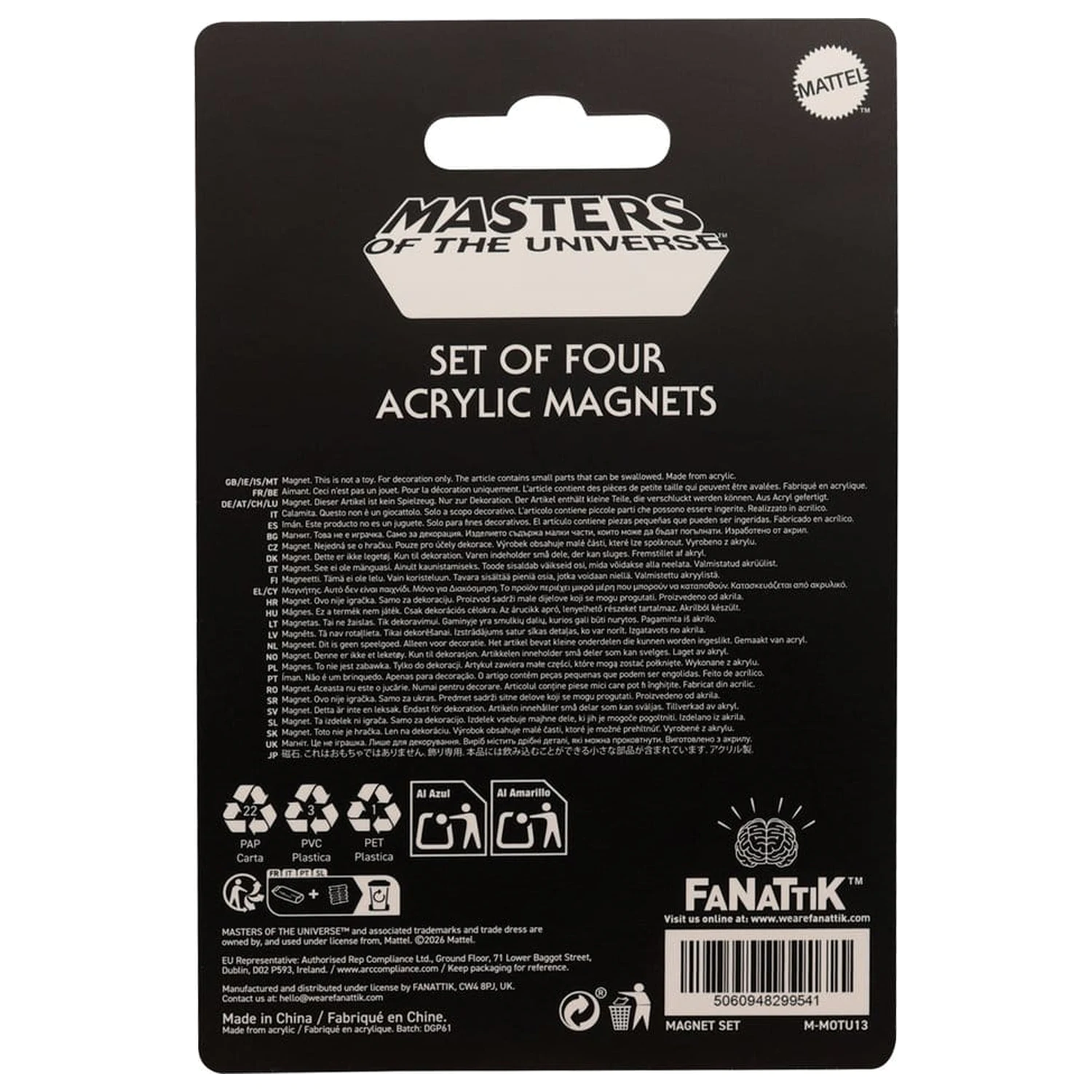 Masters of the Universe Magnets 4-Pack product photo